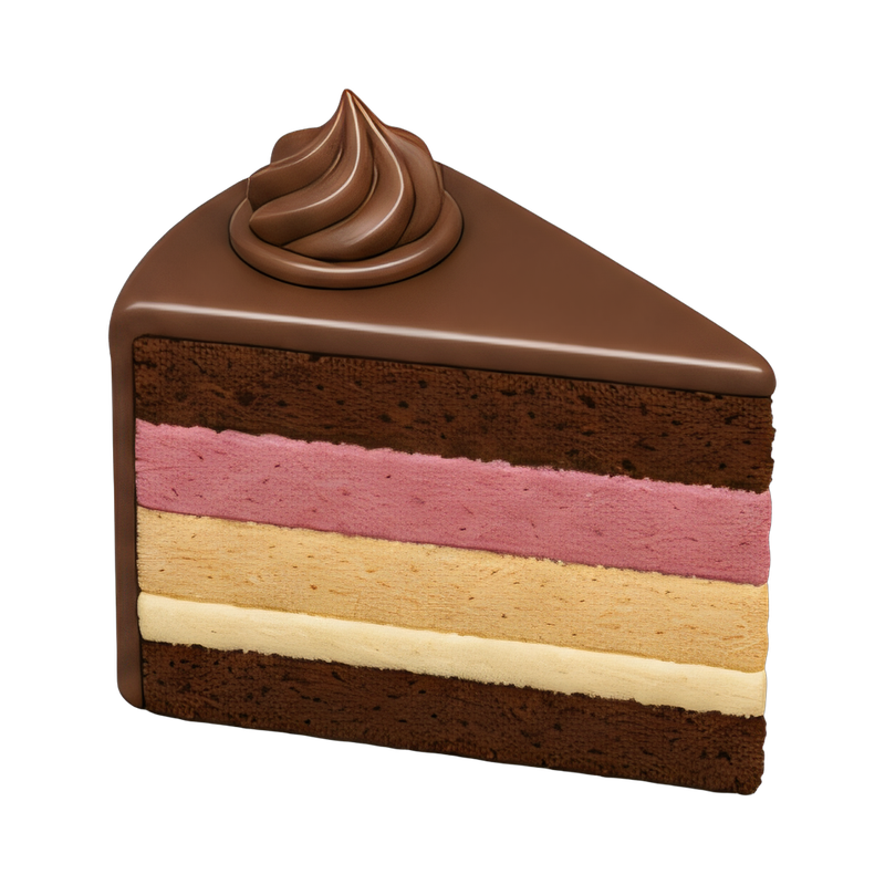 Delicious cake layers revealed