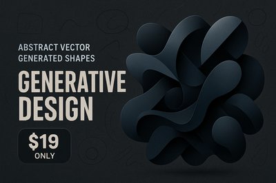Dynamic Abstract Advertisement with Generative Design Elements