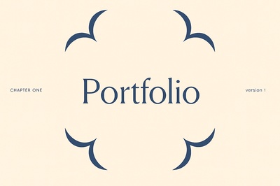 Elegant Portfolio Design with Unique Patterns and Colors
