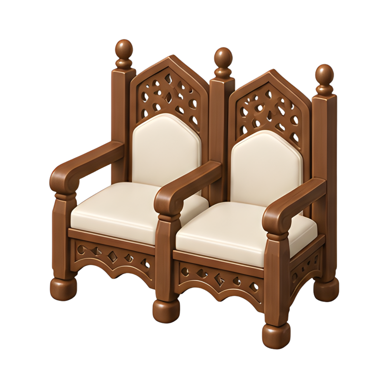 elegant double Elijah chair