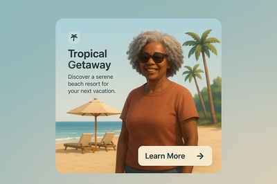 Tropical Beach Resort Getaway with Mature Woman