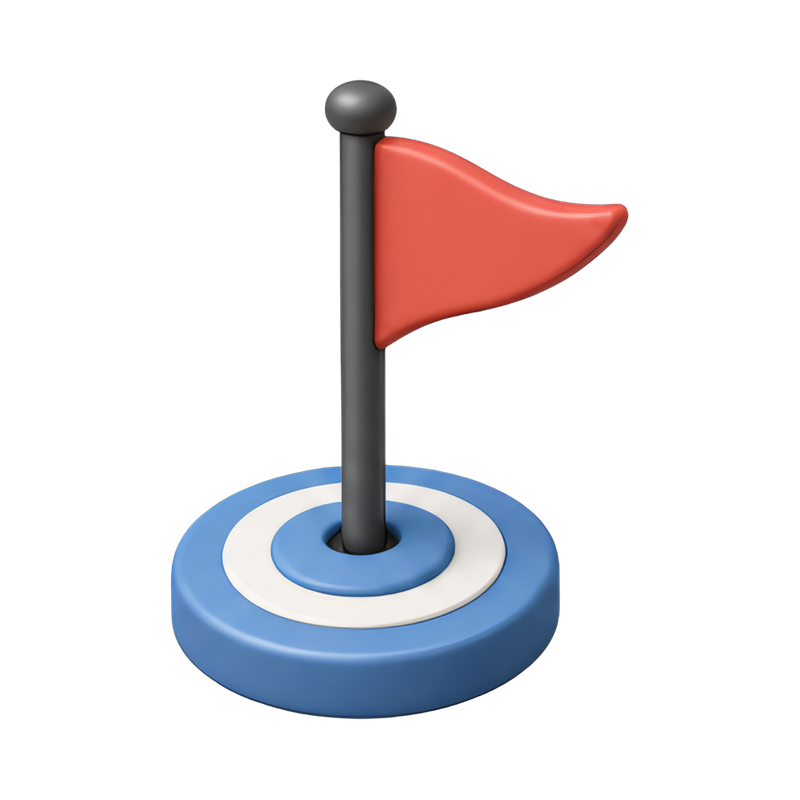 Deadline flag with marker