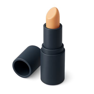 Stylish 3D Concealer Stick Icon in Isometric View