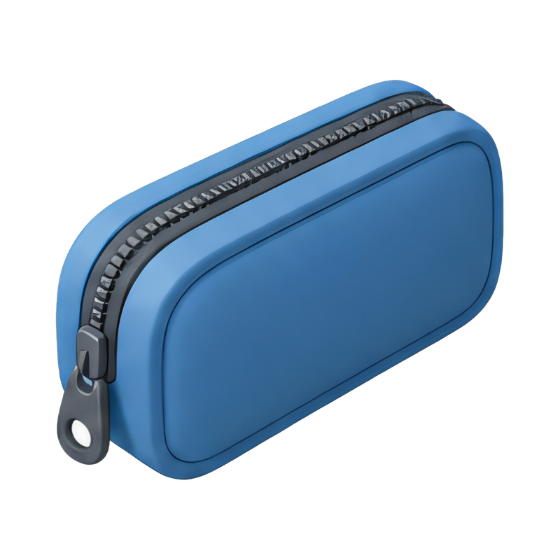 Zipped pencil case on desk