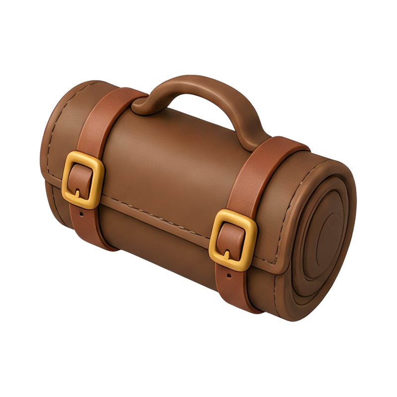 Elegant leather scroll case