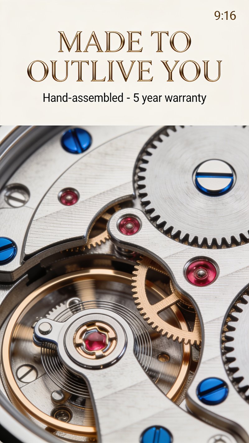 Classic heirloom wristwatch design