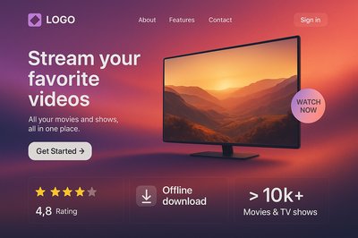 Dynamic Landing Page Design for Video Streaming Service