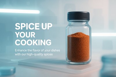 Promotional Image of Spice Jar with Modern Aesthetic