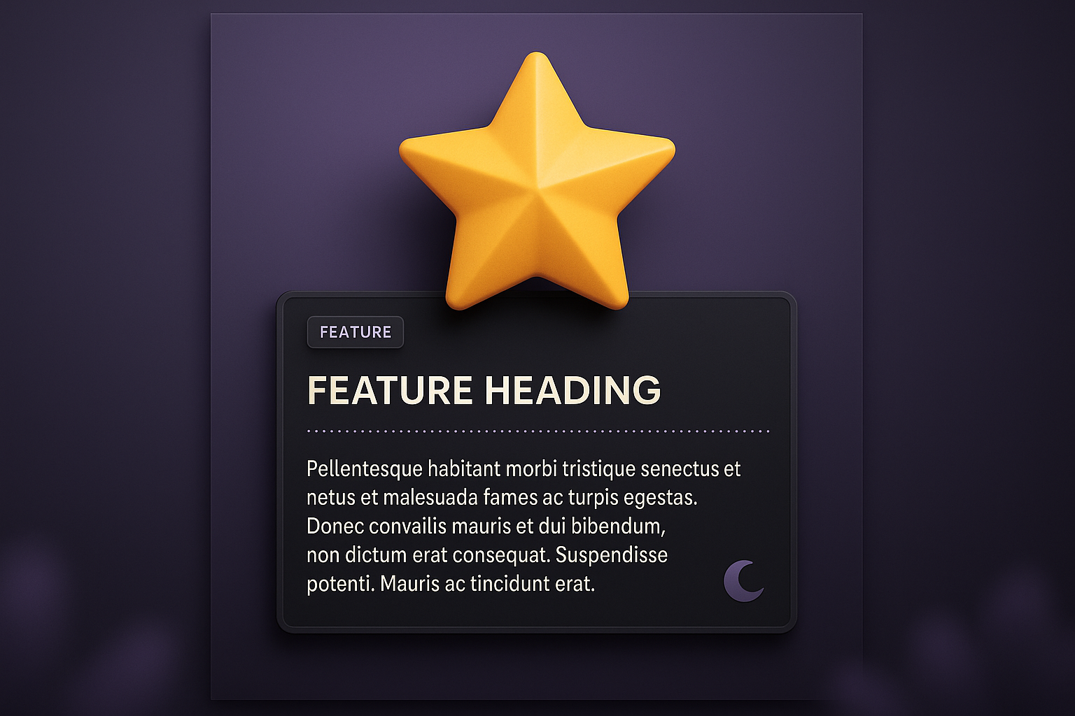 3D Illustration of a Web Page Featuring a Star Element