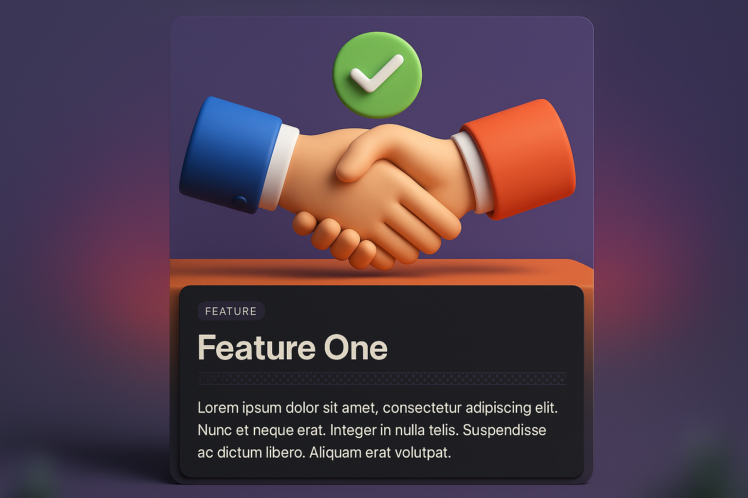 3D Illustration of Web Design with Feature Description