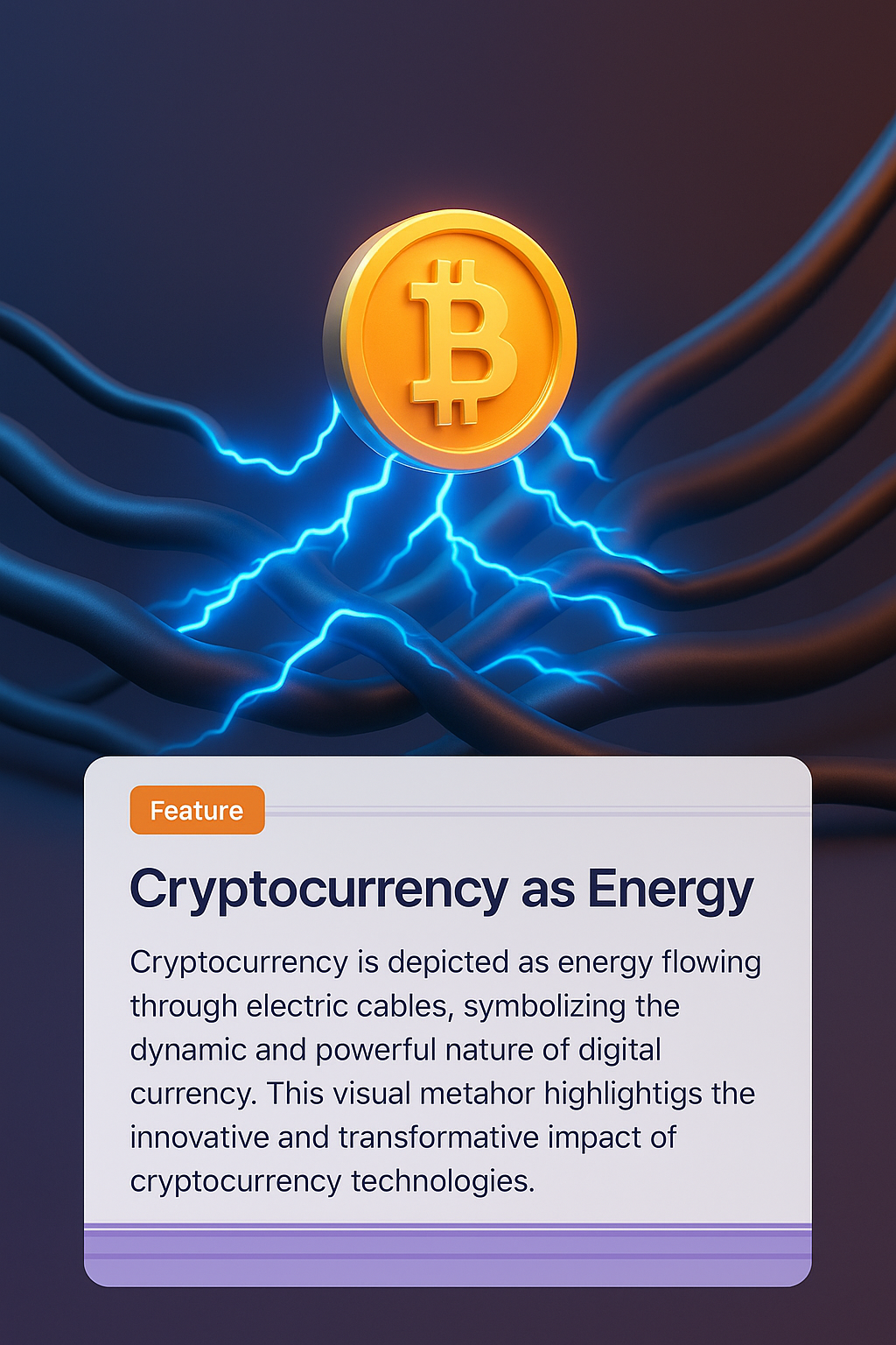 Cryptocurrency as Energy: A Dynamic Visual Metaphor