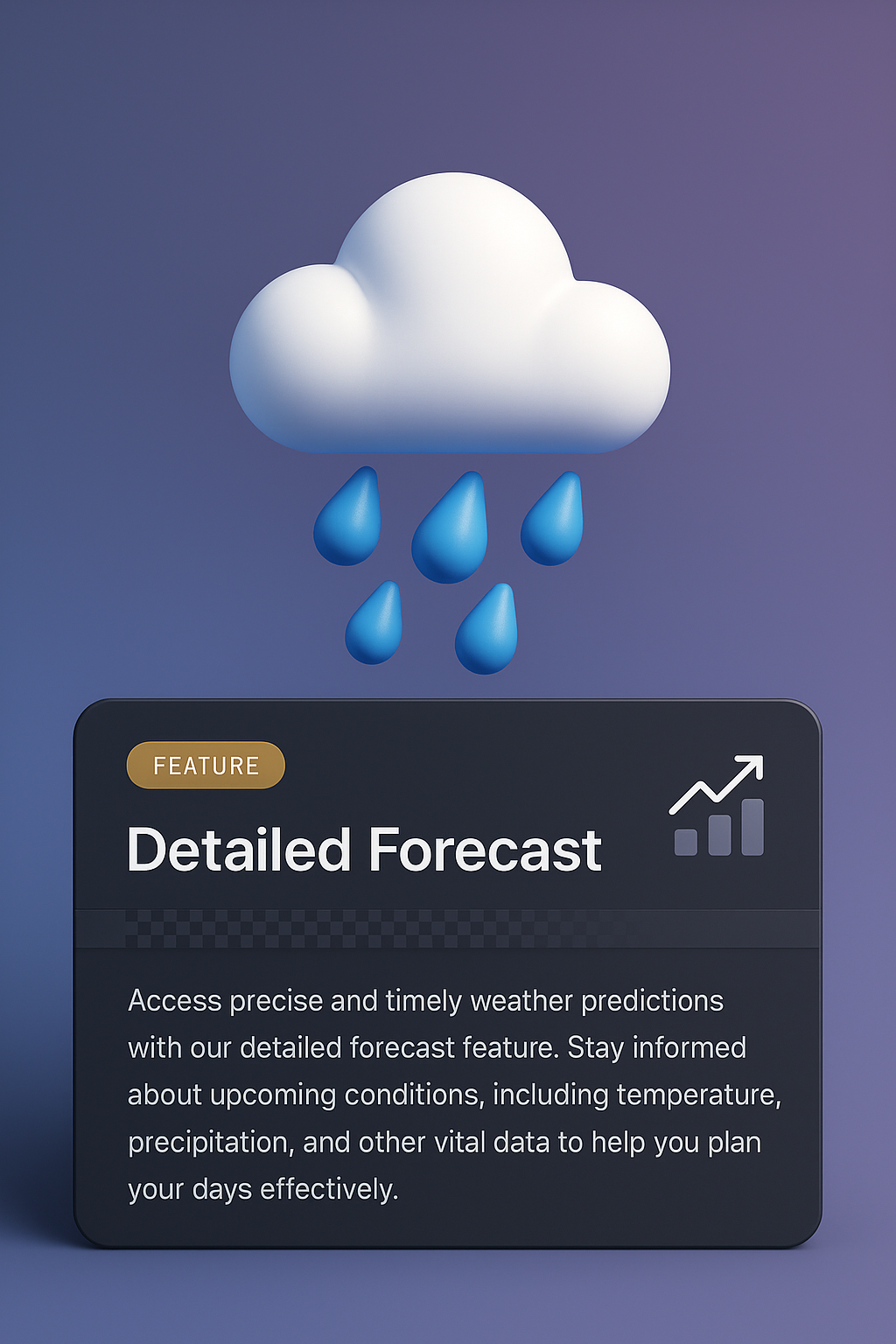 3D Cloud Design with Rain and Feature Block