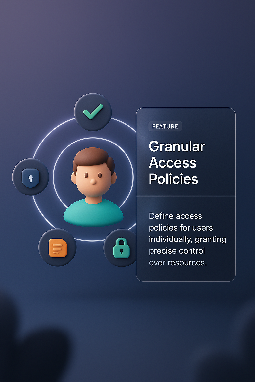 Dynamic Visualization of Granular Access Policies with 3D Elements