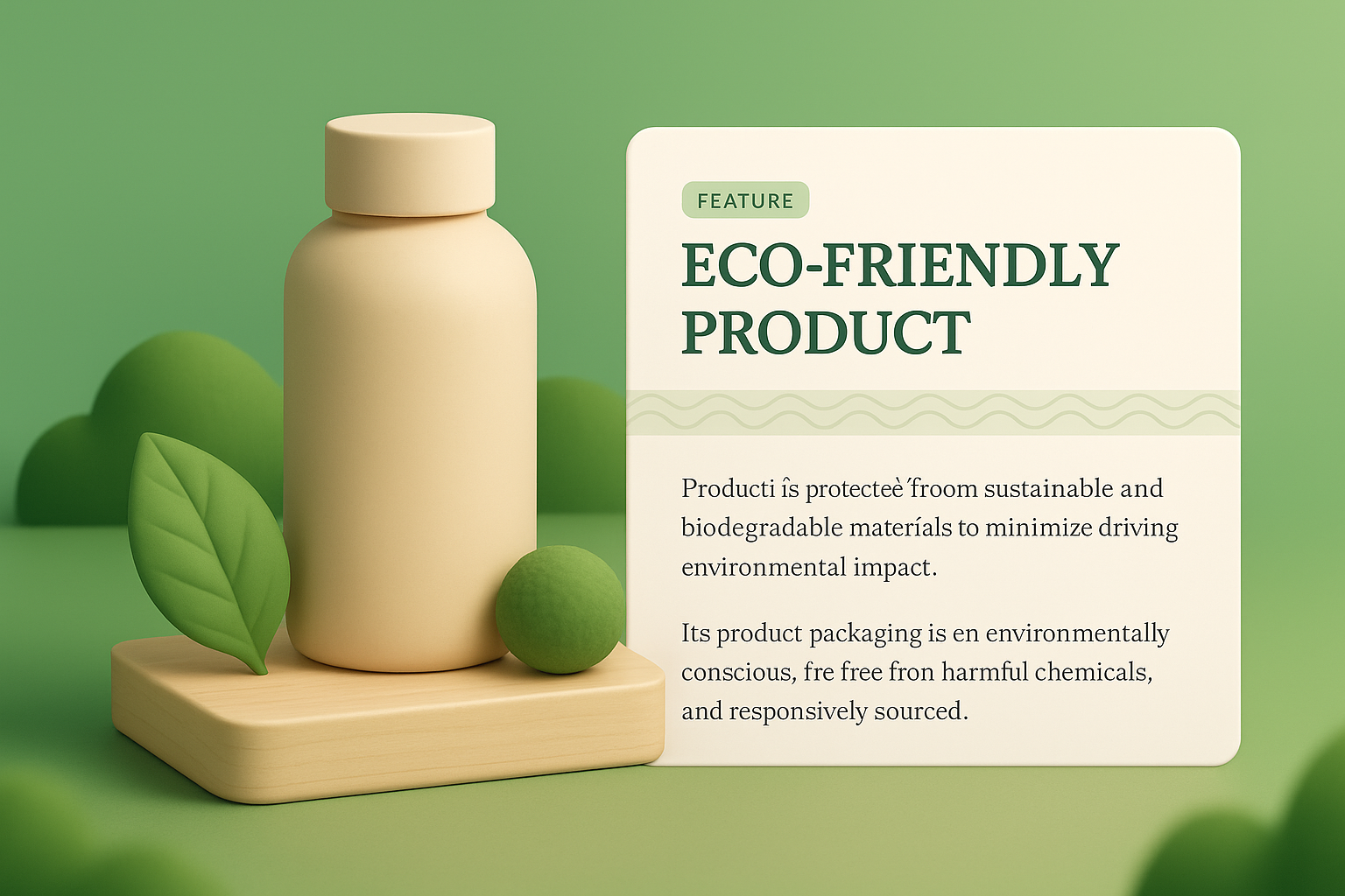 Eco-Friendly Product Web Page Design Concept