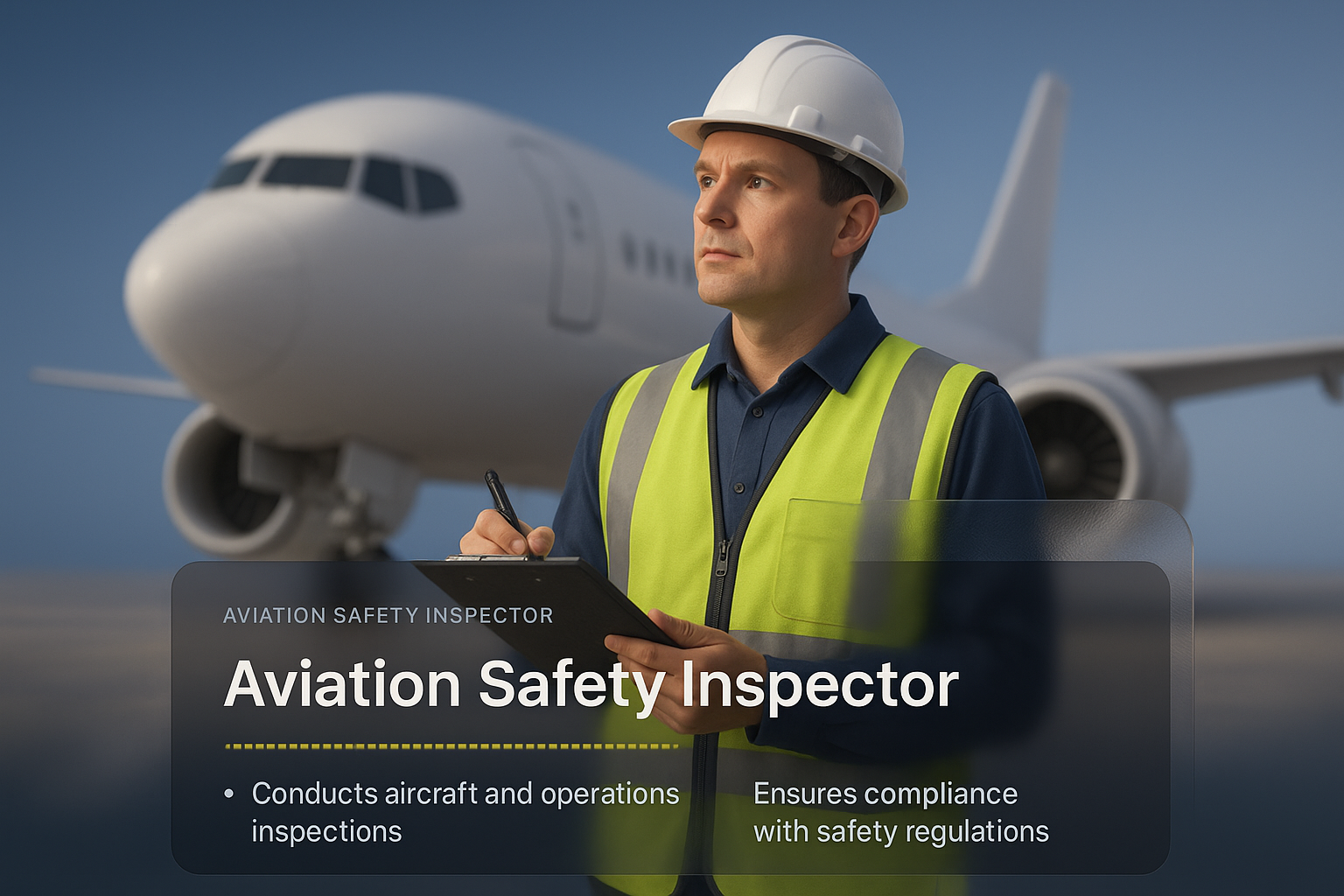Aviation Safety Inspector Conducting Aircraft Inspections