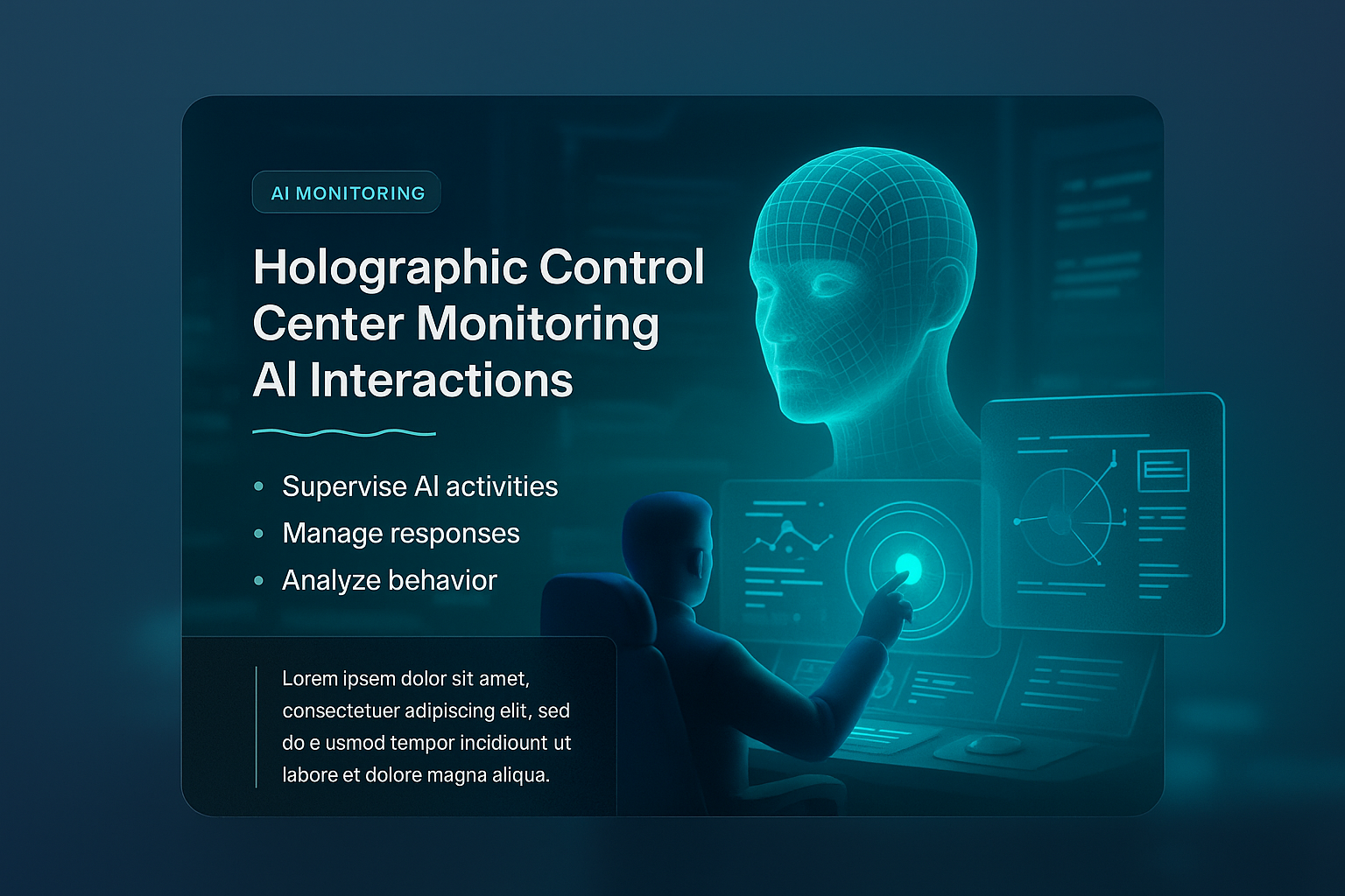 Holographic Control Center for AI Interaction Monitoring