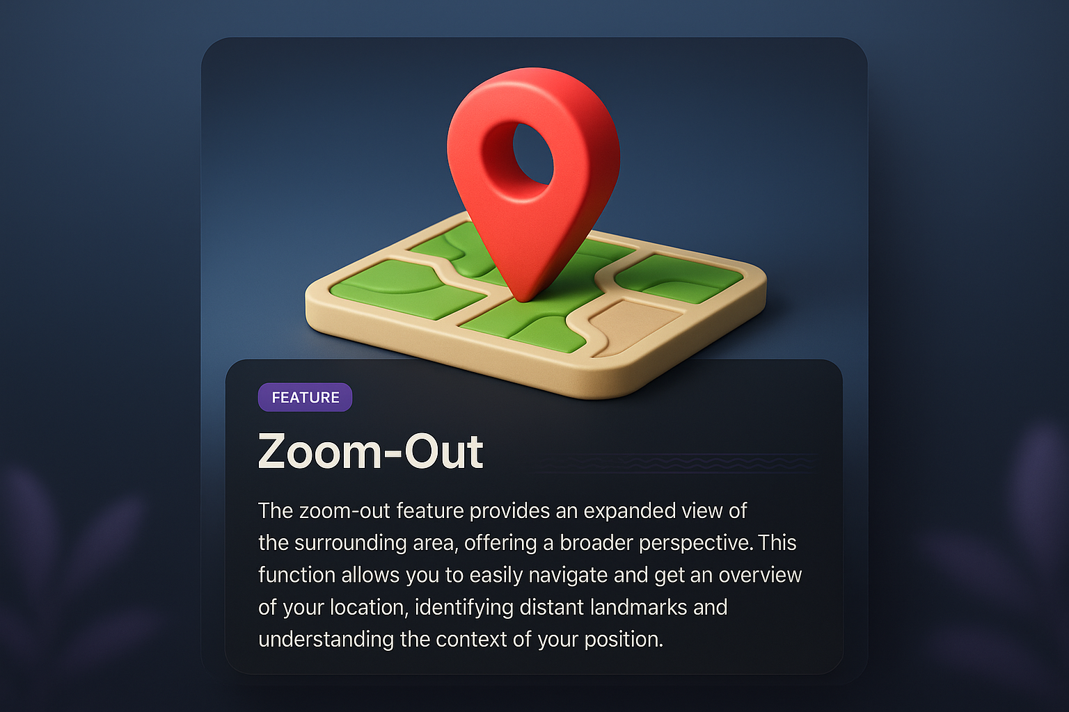 3D Web Design Concept Featuring Zoom-Out Functionality