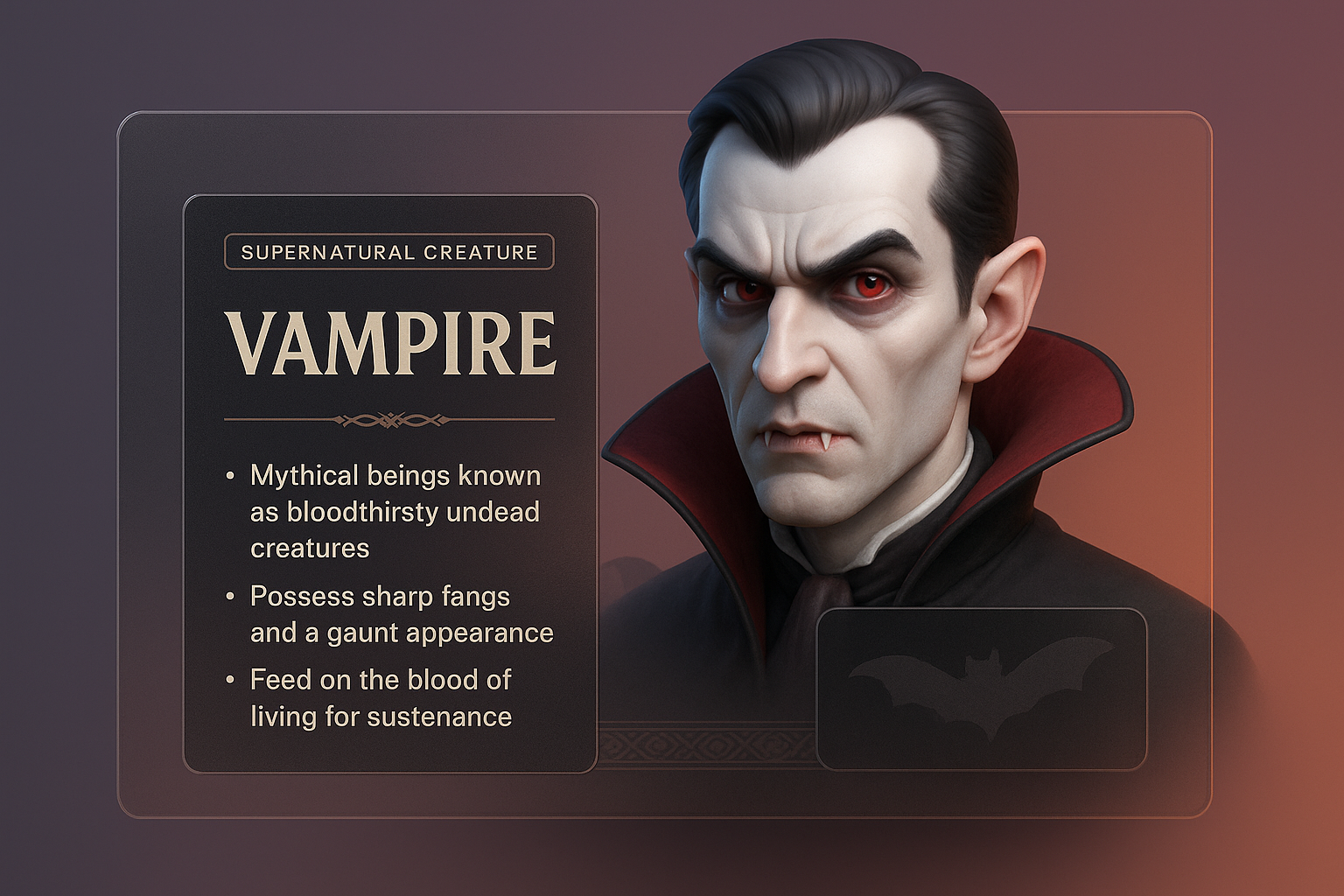 Dynamic Vampire-Themed Web Page Design Concept
