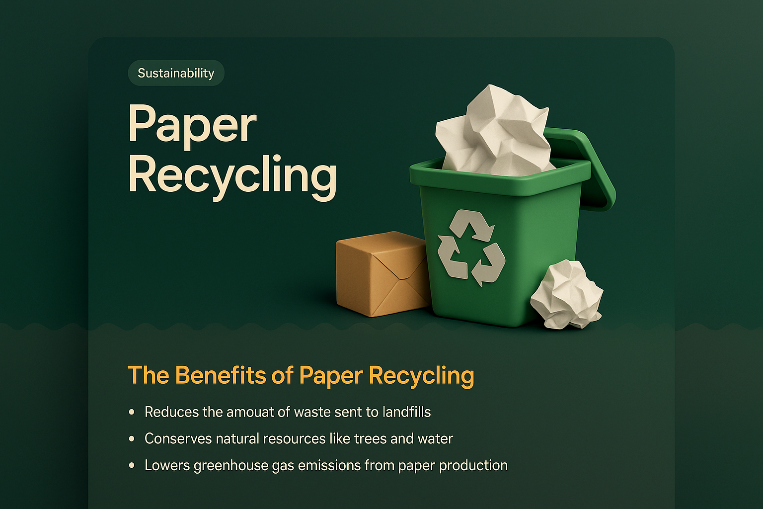 Sustainability Through Paper Recycling: Key Benefits