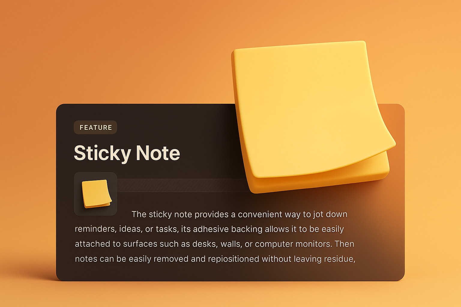 Creative Web Design Featuring a Sticky Note Concept