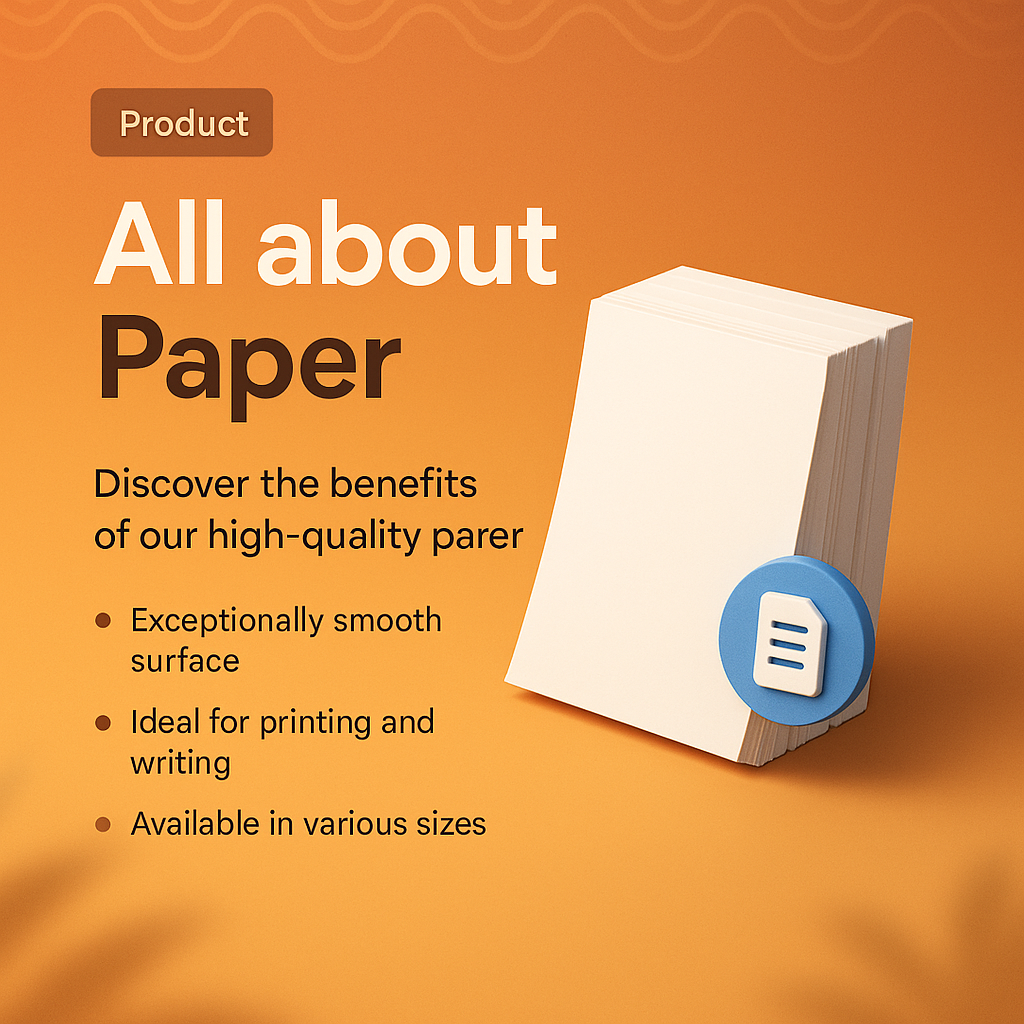 3D Illustration of High-Quality Paper Features