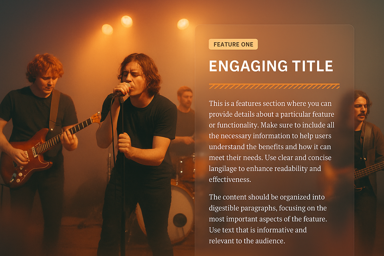 Dynamic Band Performance with Engaging Visuals