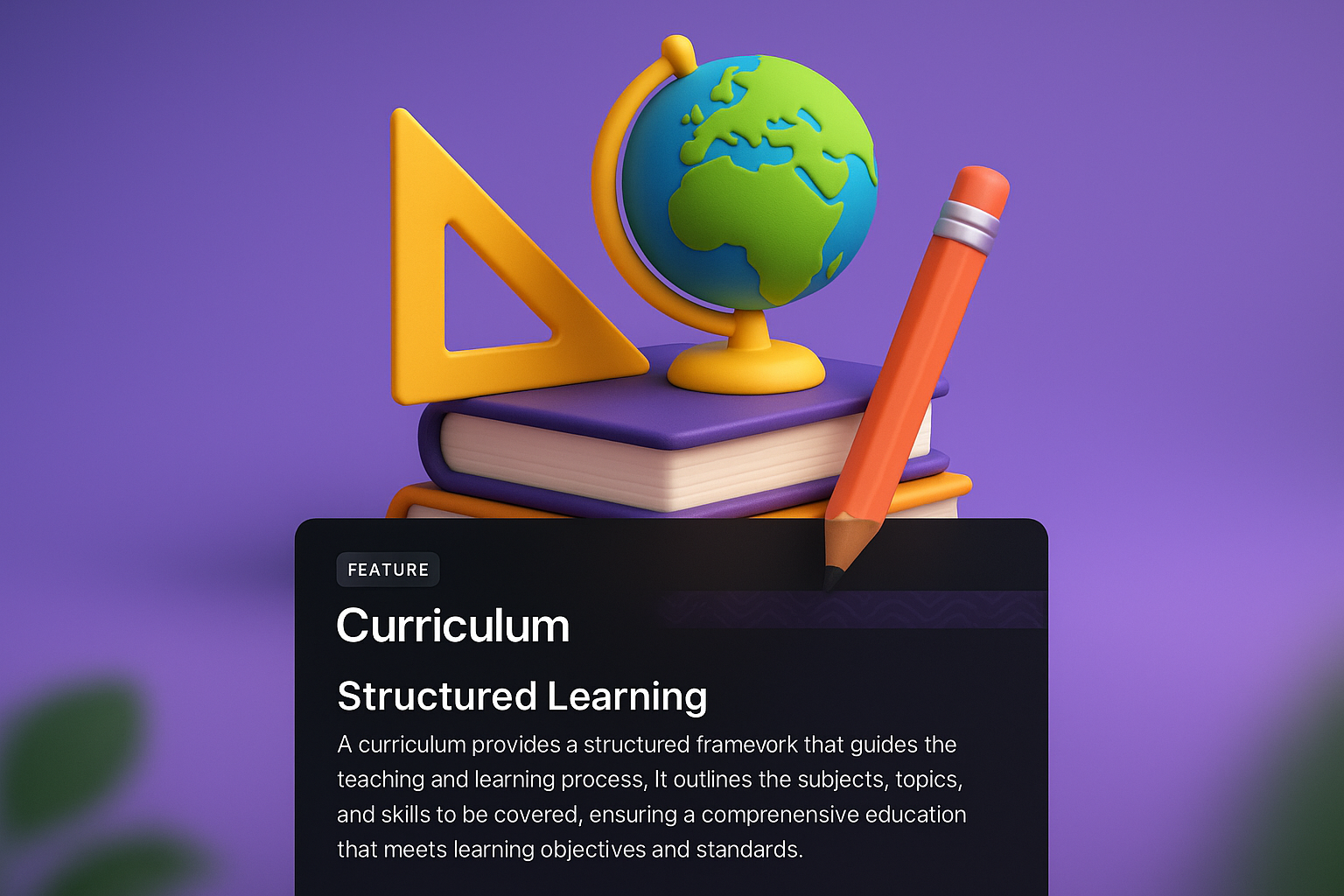 3D Design with Gradient for Curriculum Overview