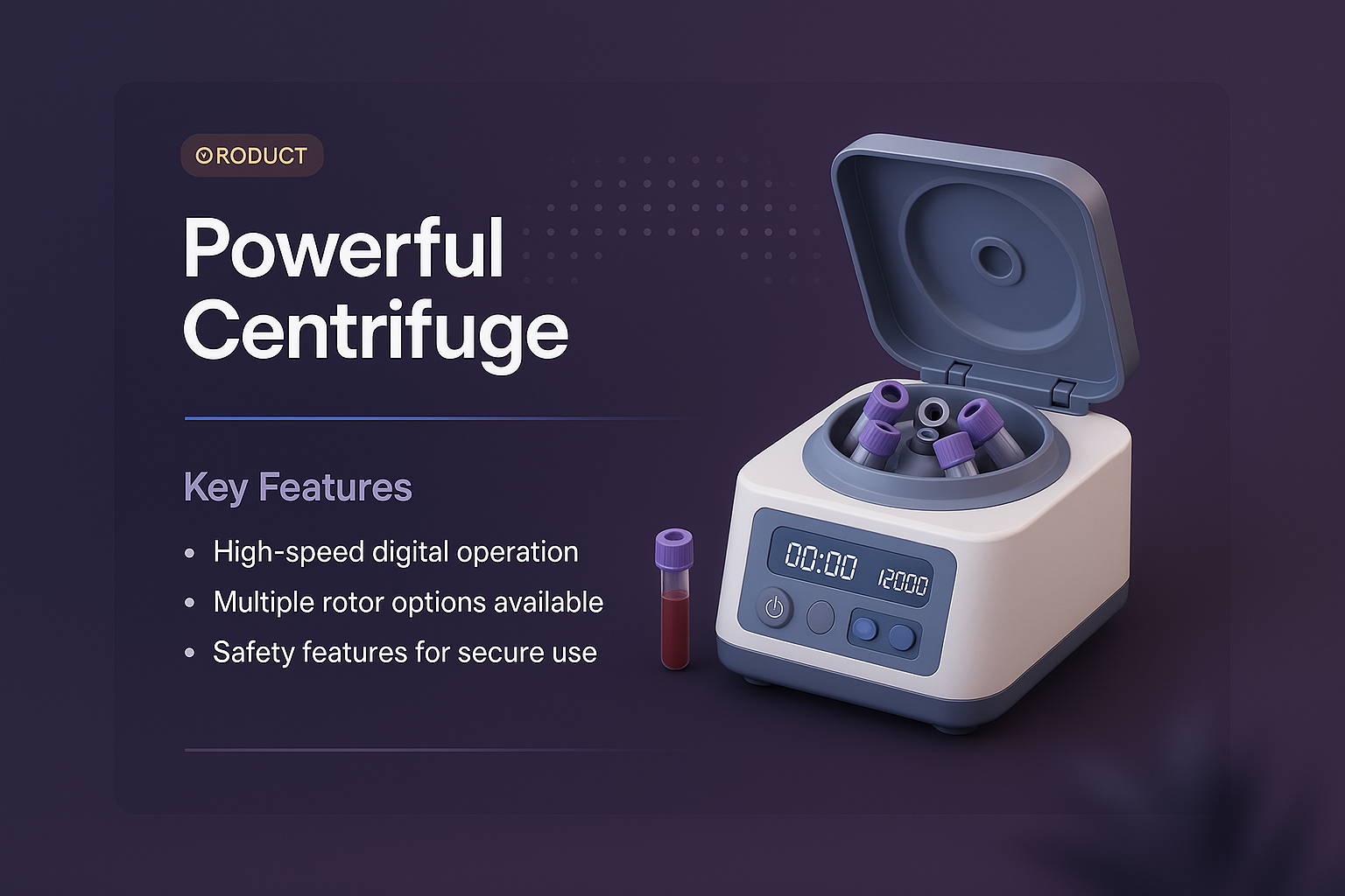 Powerful Centrifuge with Key Features for Efficient Use