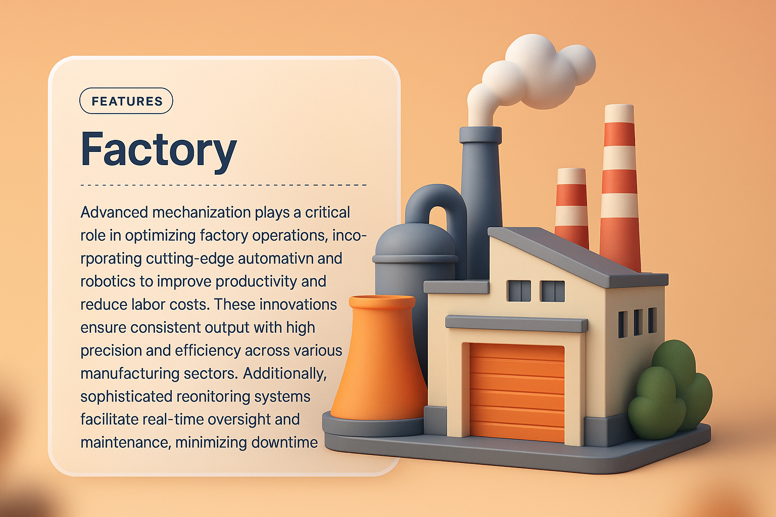 3D Factory Integration with Feature Description Block