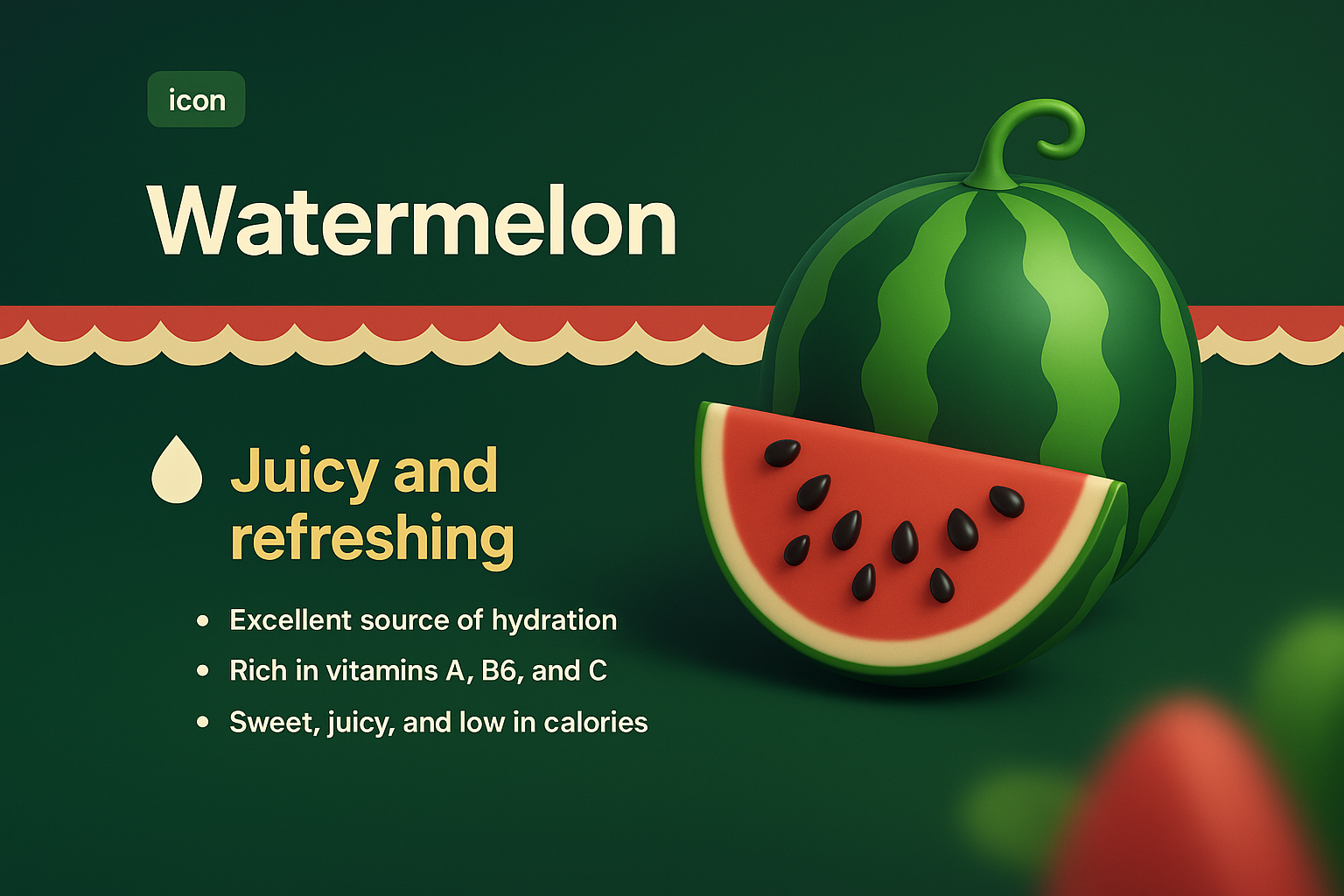 Vibrant Watermelon Landing Page Design