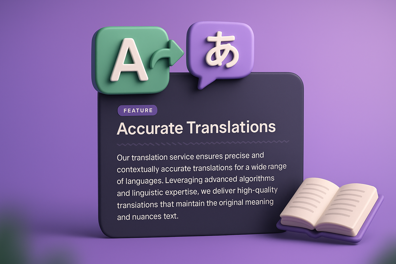 3D Web Page Design Featuring Accurate Translations