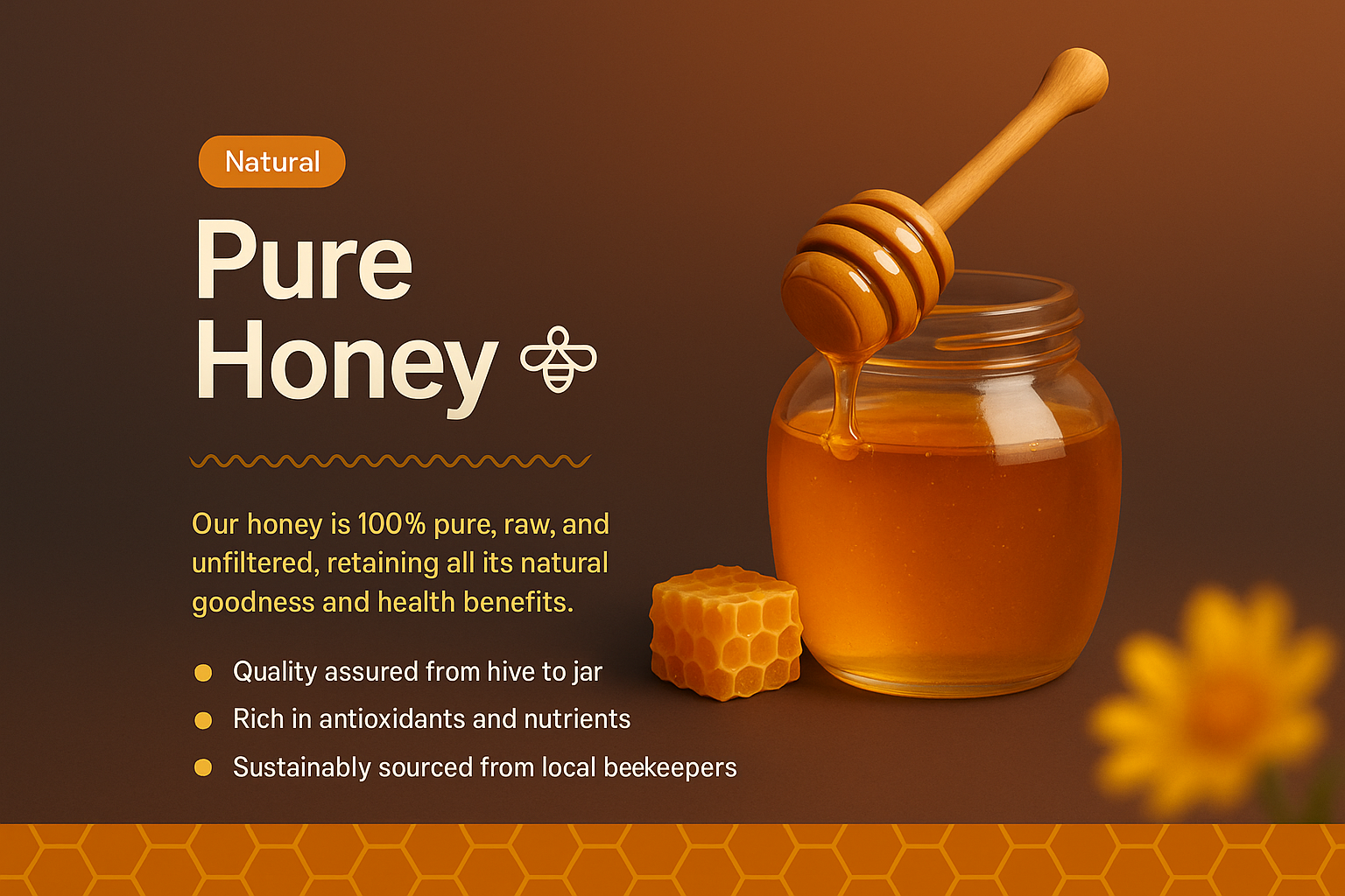 Natural Pure Honey: Quality, Health Benefits & Local Sourcing