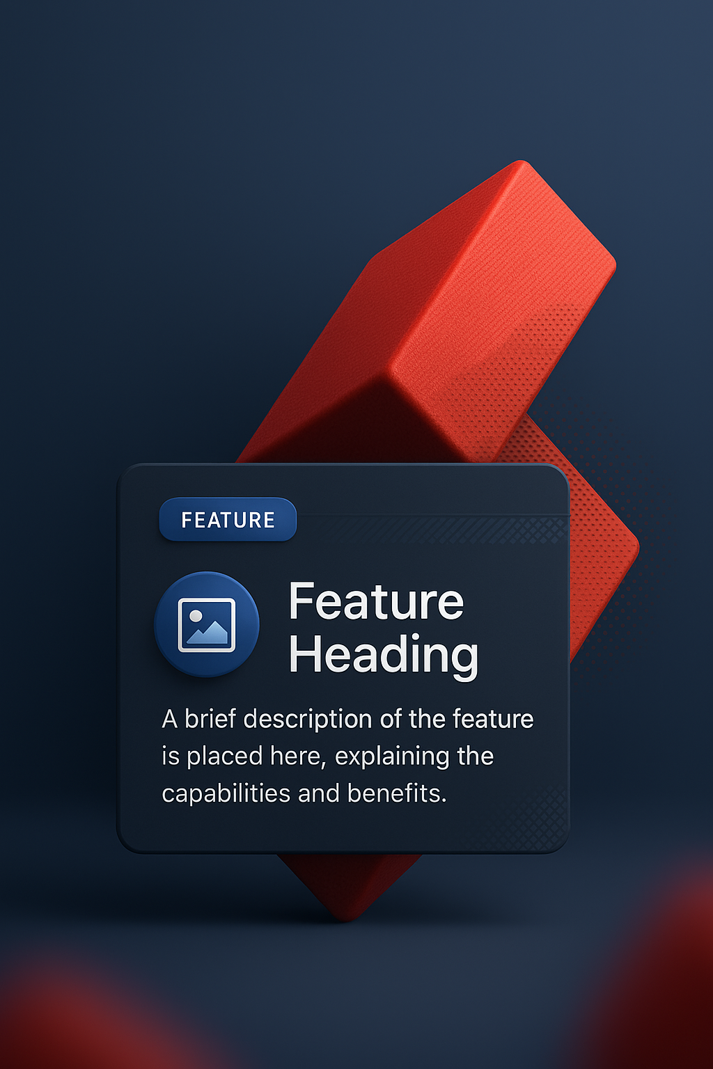 Red Diagonal Geometric Shape with Halftone and Modern Design Elements