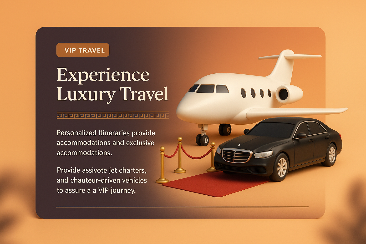 Luxurious 3D Design for VIP Travel Experience