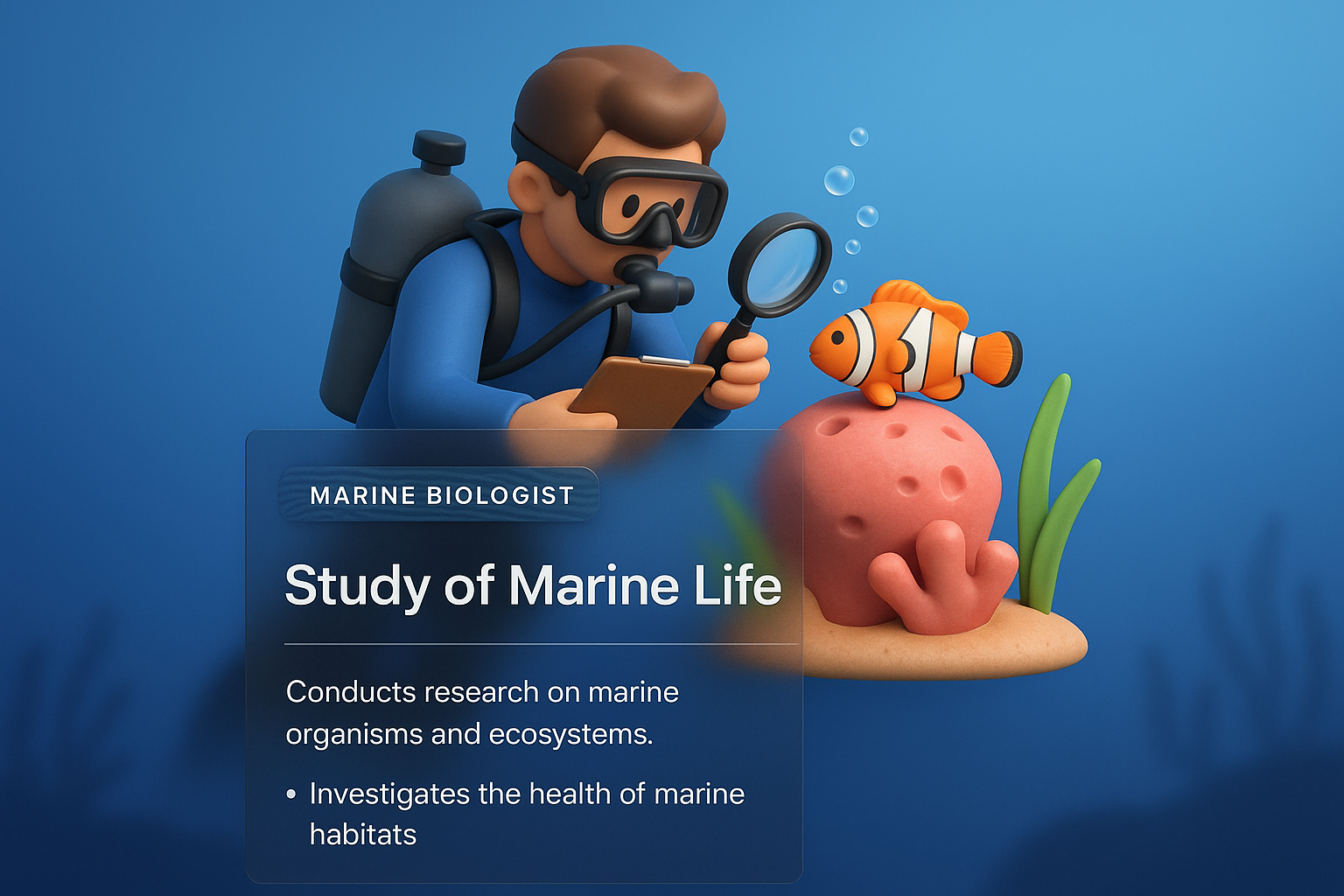 Creative Design for Marine Biologist Web Page