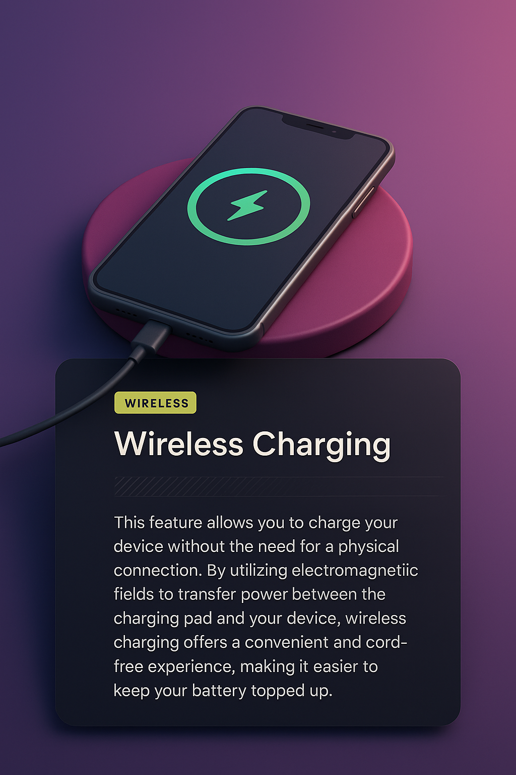 Innovative Wireless Charging Web Page Design
