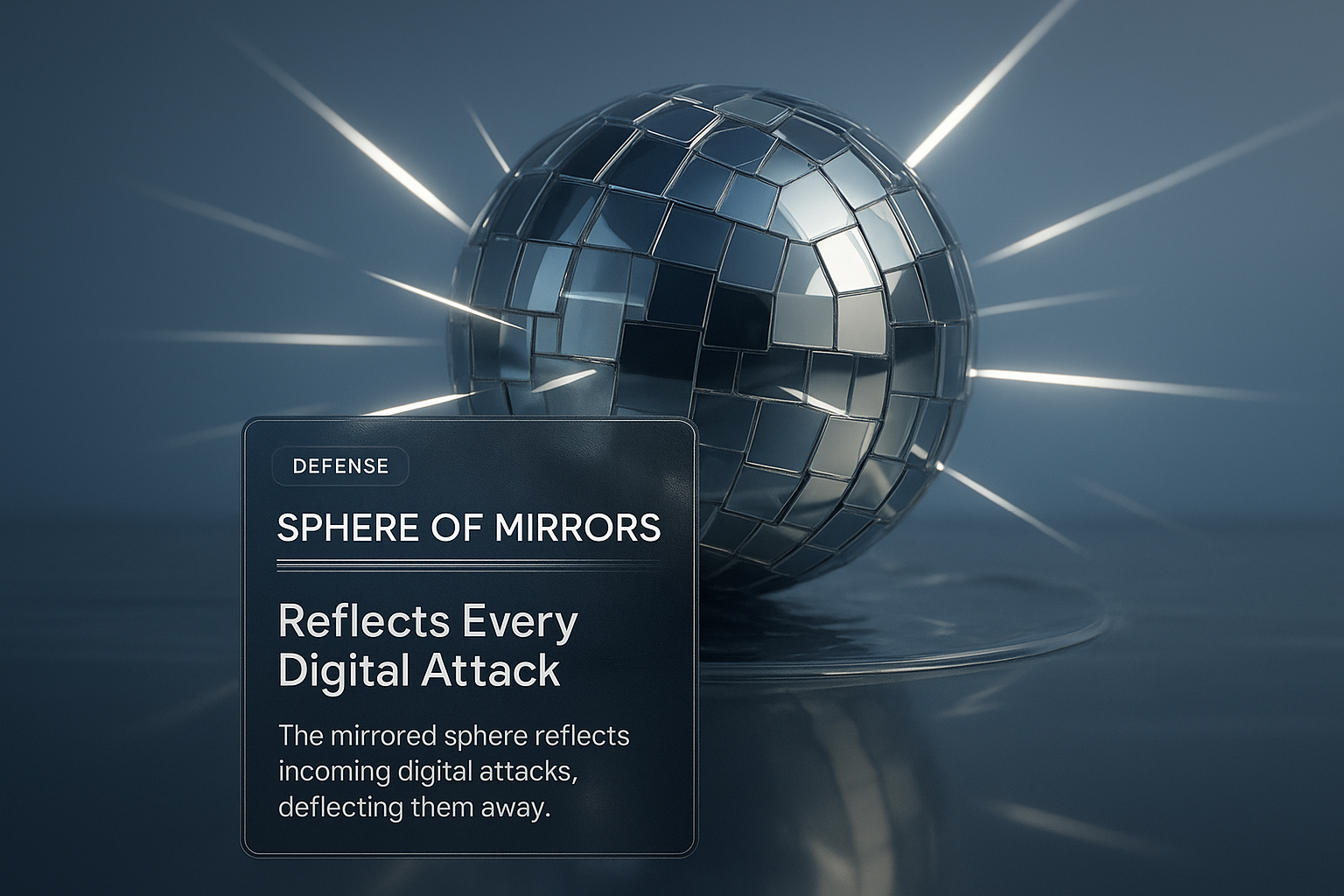 Sphere of Mirrors Reflecting Digital Attacks in 3D Design