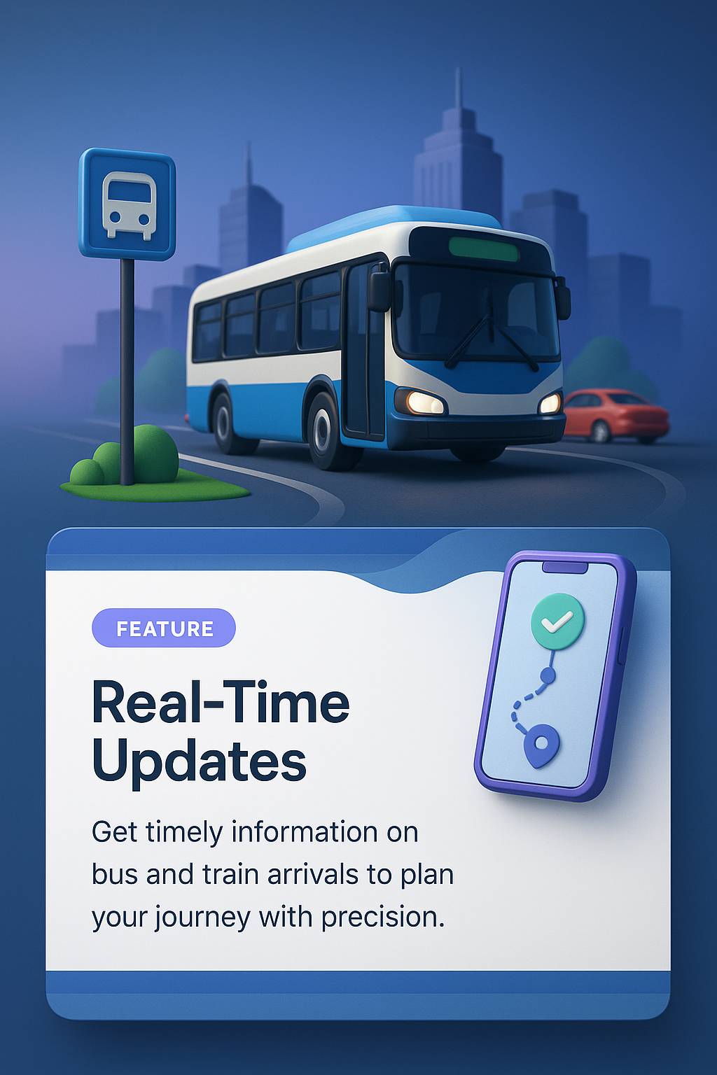 3D Integration of Transit Features with Real-Time Updates