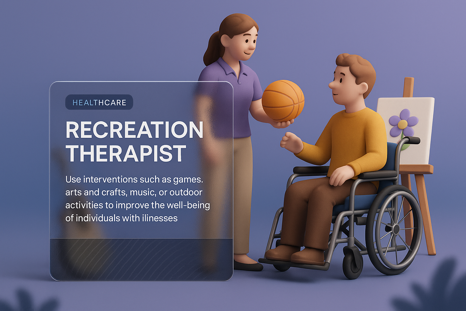 Interactive 3D Web Page Design for Recreation Therapy