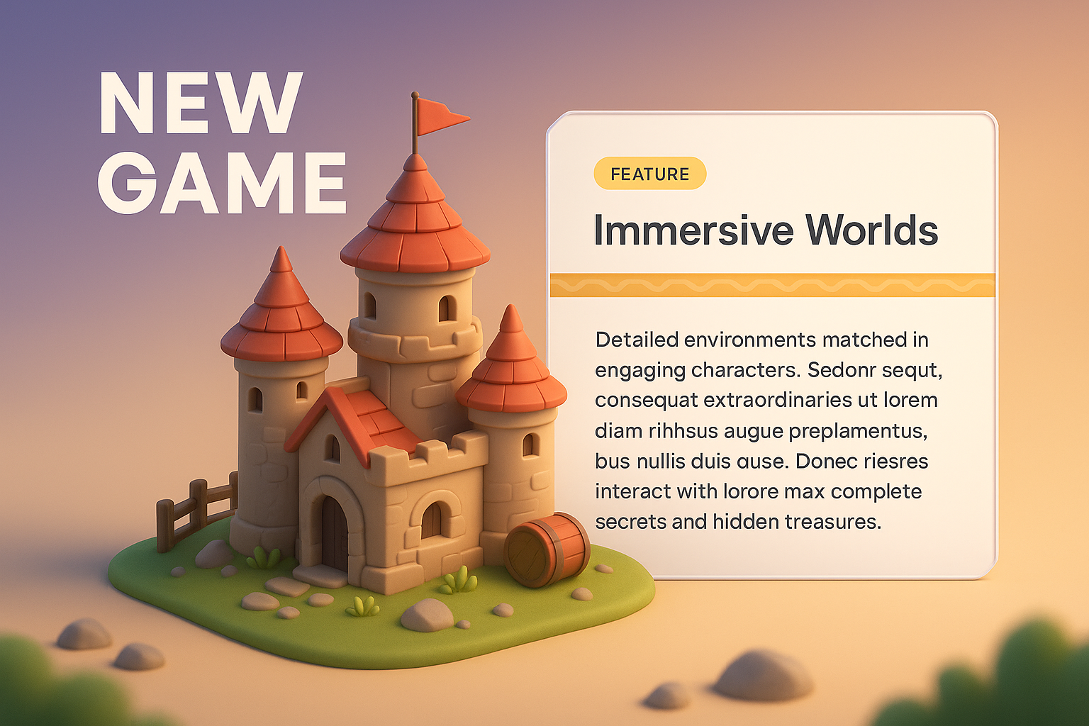 Engaging 3D Game Design Featuring Immersive Worlds