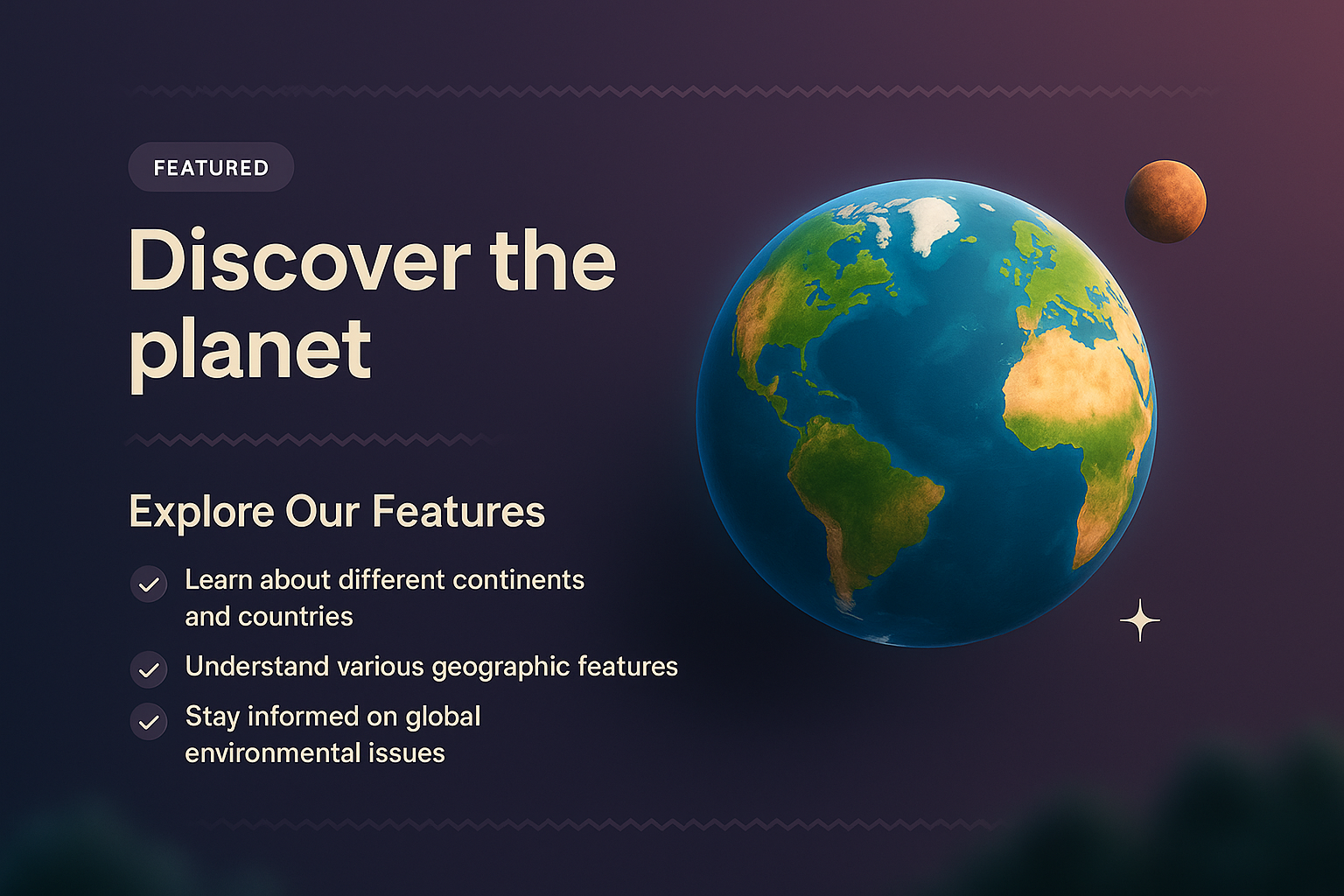 Explore Our Planet: Features and Insights in 3D Illustration