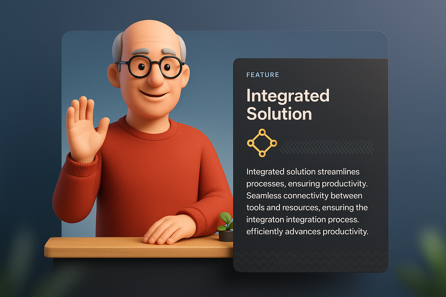 3D Feature Page Design with Integrated Solution