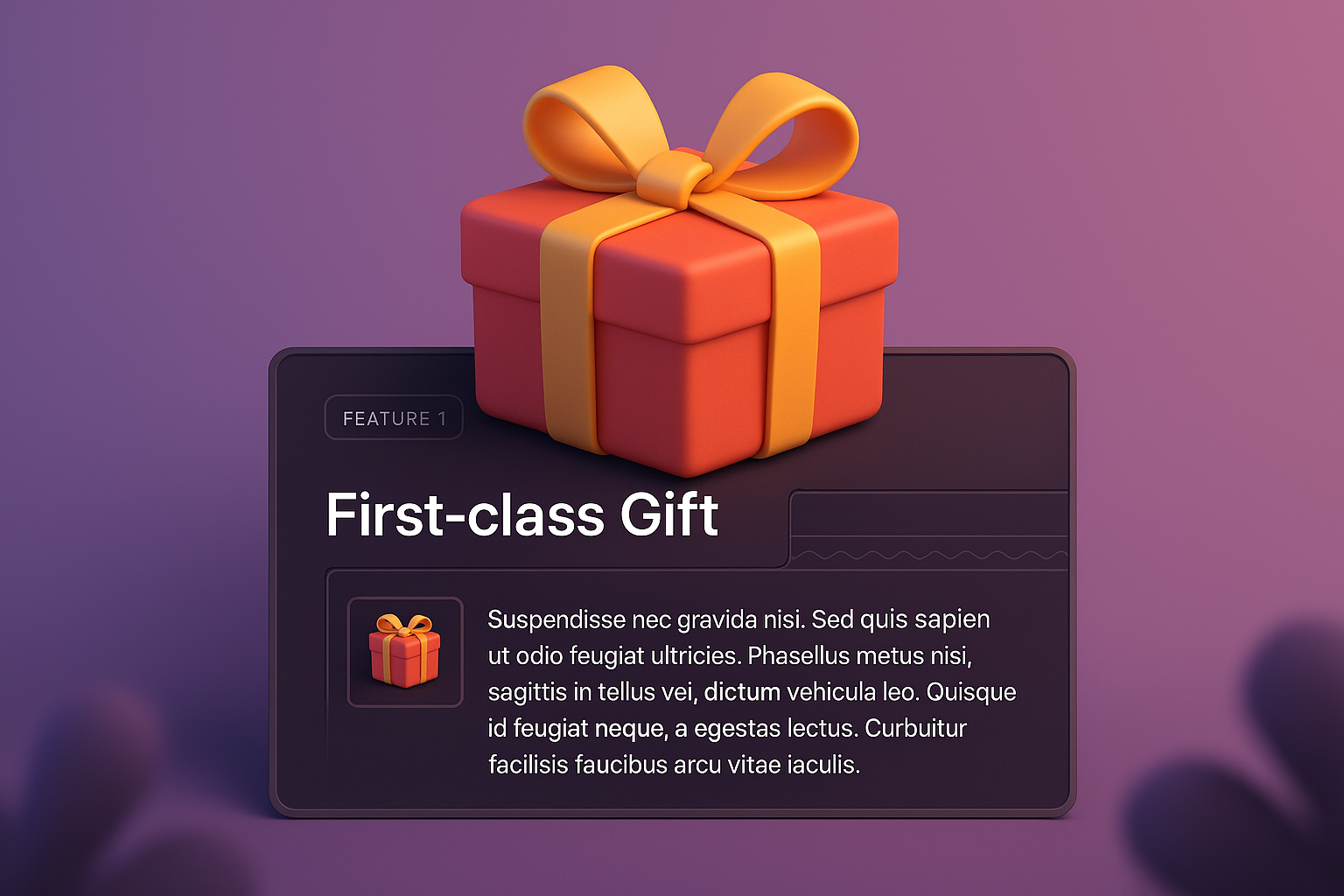 3D Gift Design with Elegant Presentation