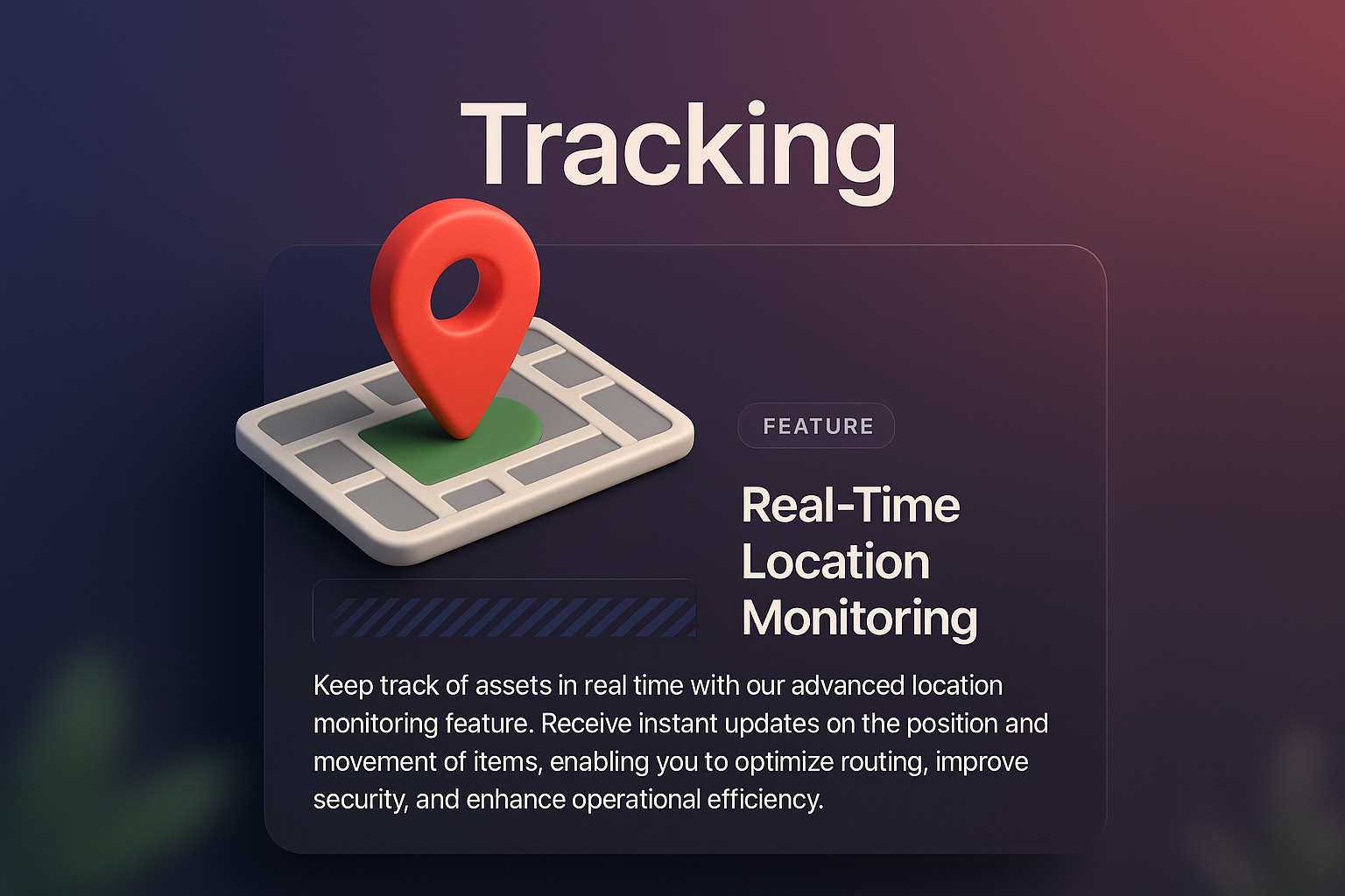 3D Web Design Featuring Location Tracking Interface