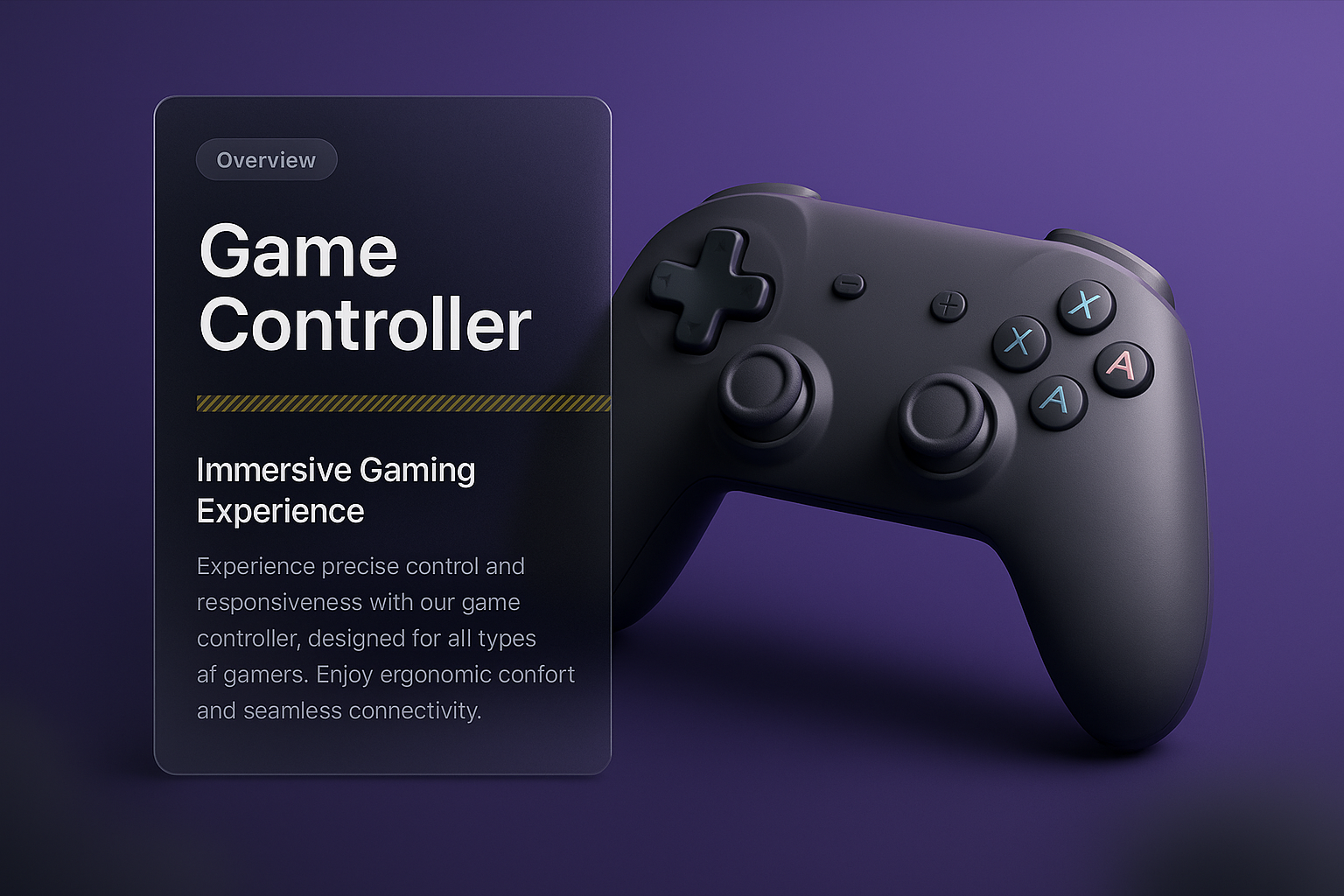 3D Game Controller Design with Integrated Information Blocks