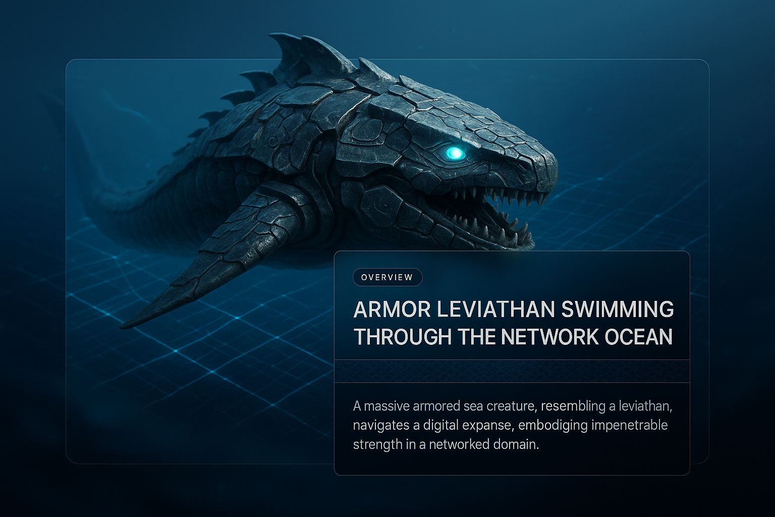 Armored Leviathan Swimming Through the Network Ocean