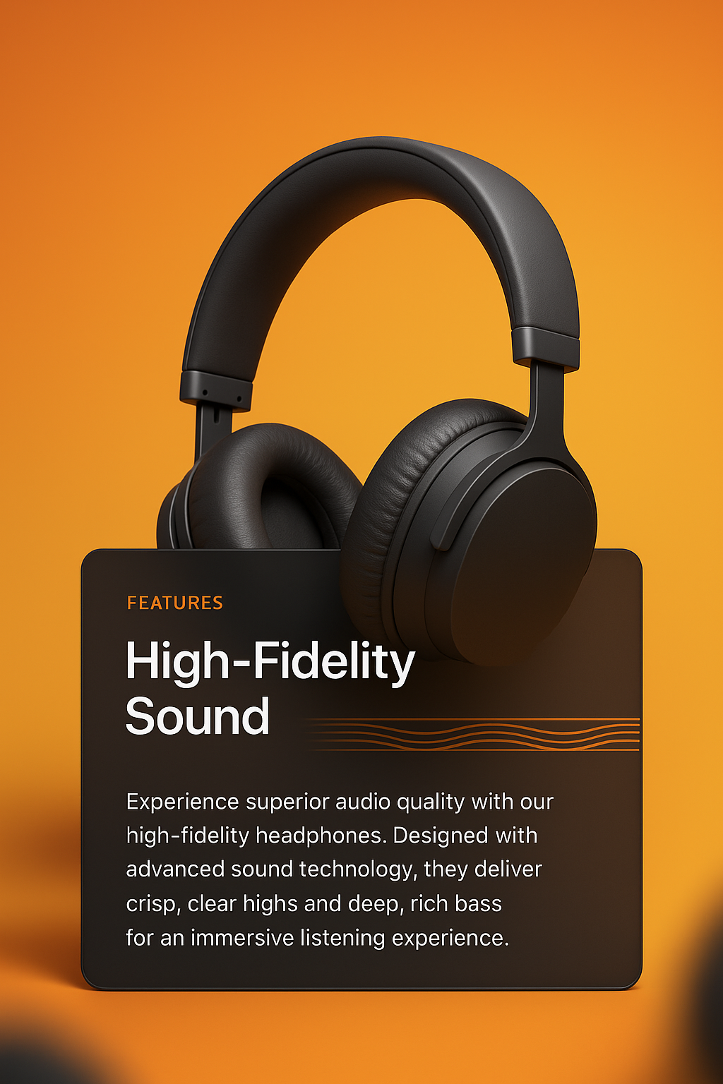 3D Headphones Design with Feature Block