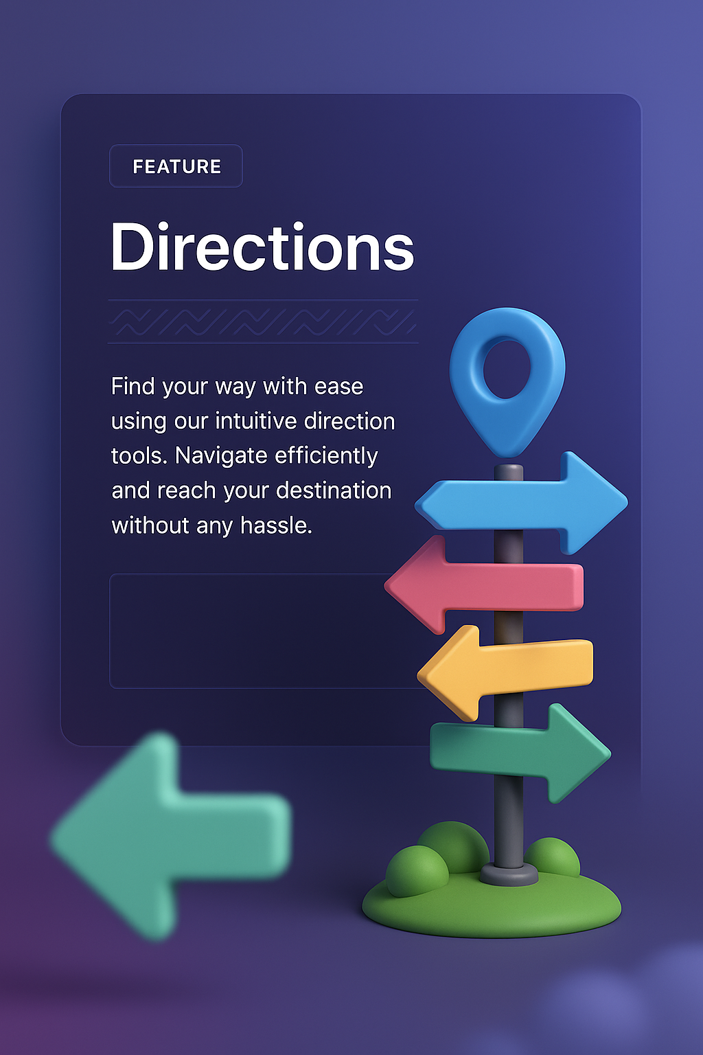 Interactive 3D Web Page Design for Directions Feature