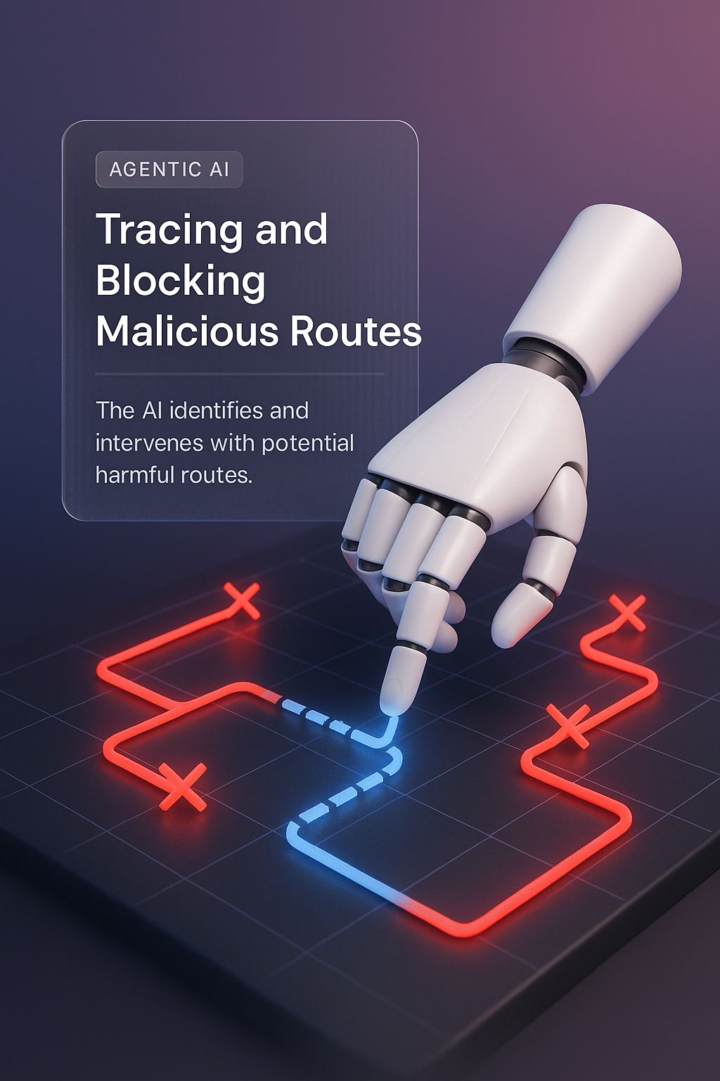 Agentic AI Tracing and Blocking Malicious Routes in Cybersecurity