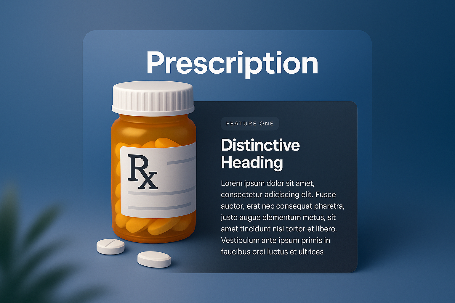 3D Prescription Web Page Design with Distinctive Features